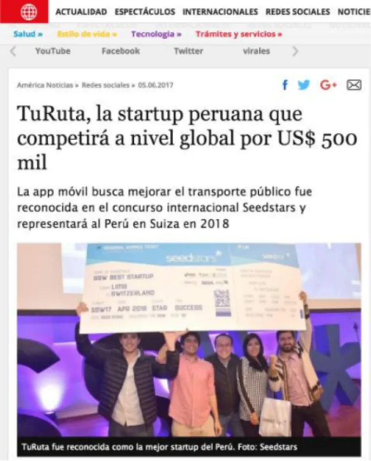 Nota en América Televisión